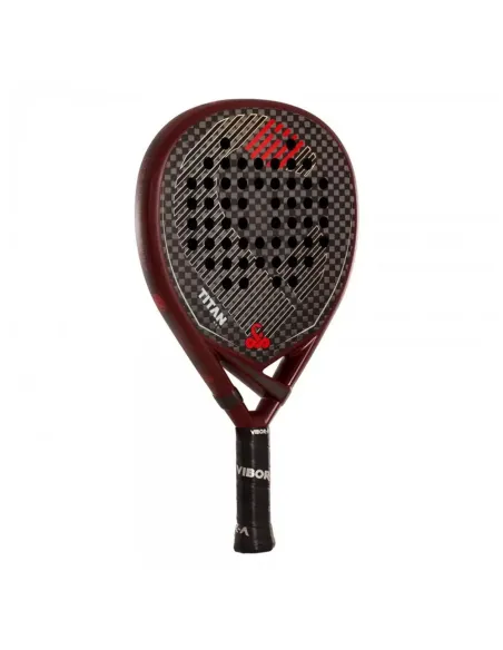 Padelschläger Vibor-A Titan 12K Rot | Ofertas De Padel